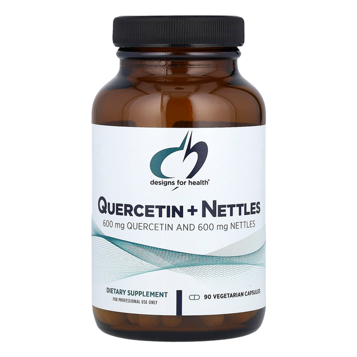 Кверцетин с крапивой, Quercetin + Nettles, Designs For Health, 90 вегетарианских капсул