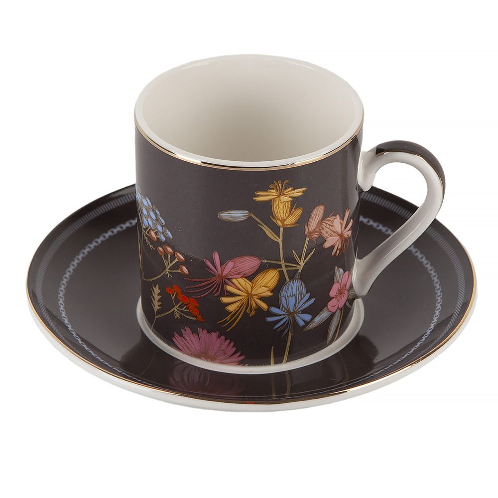 Набор кофейный 12пр "Greige" (6 персон) v=100мл (фарфор) (подарочная упаковка)