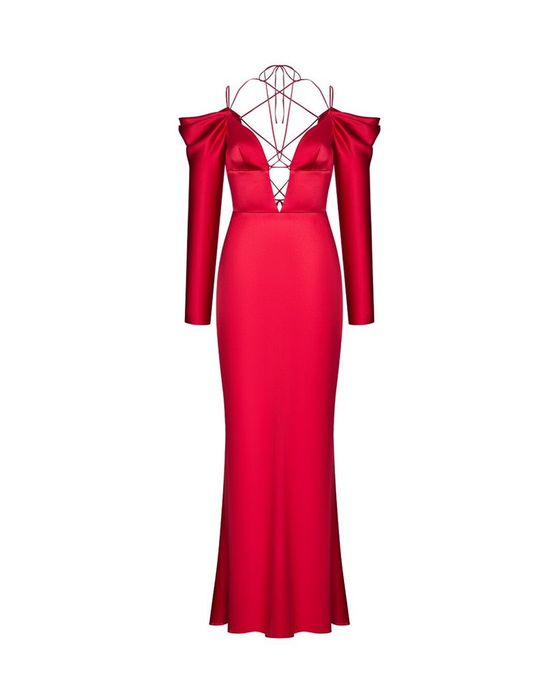 KELIANA, Платье красное