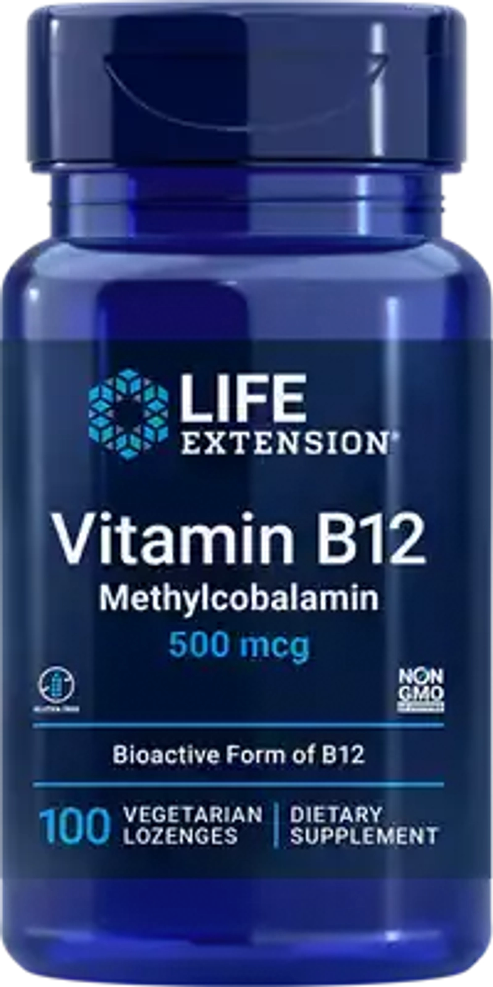 Vitamin B12 Methylcobalamin 500 мкг 100 пастилок Life Extension