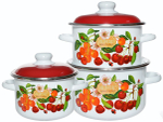 Набор кастрюль "Черешня" №02