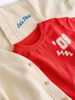 Комплект из трех предметов для мальчика Next E60-682, Красный, Синий, Молочный