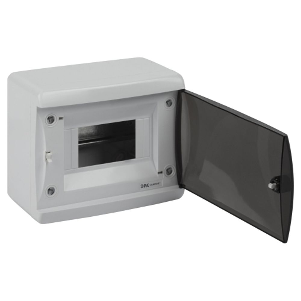 Корпус пластиковый навесной ЭРА COMFORT ЩРН-П-6 IP41 прозрачная крышка белый