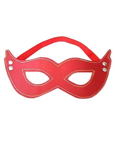 Красная кожаная маска CLASSIC (Цвет: красный)