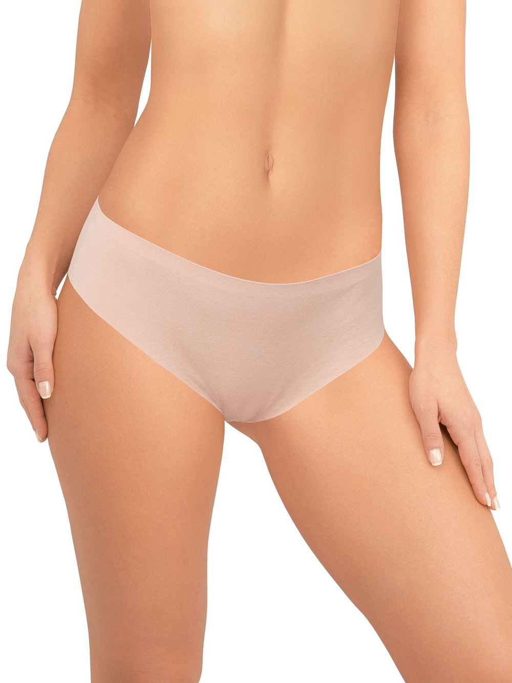 Бесшовные хлопковые трусики-бразилиана (Размер: M) (Цвет: черный)