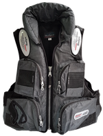Жилет страховочный Badger Aqua Sport рыбаловный HFM-302-GREY до 120кг -