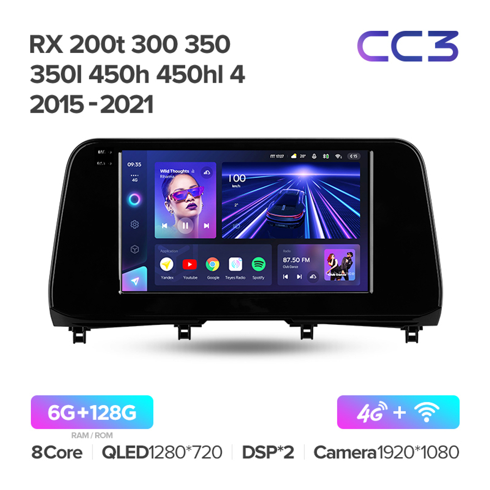 Teyes CC3 9" для Lexus RX 200t RX 300 RX 350 2019+