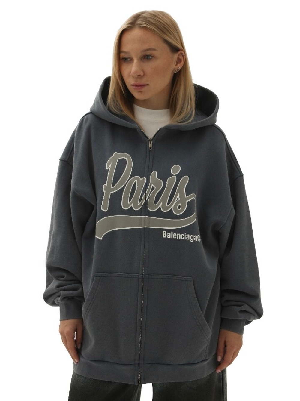 Худи Balenciaga (Paris Blue)