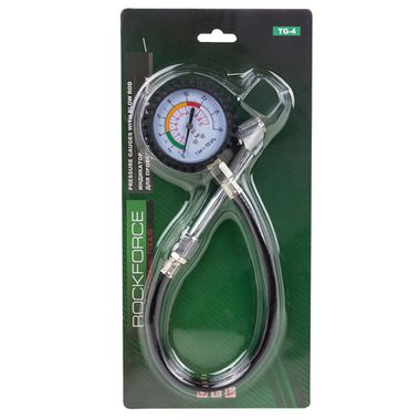 Индикатор для проверки давления в шинах (0-10Bar)в блистере RockForce RF-TG4(индикатор)(54686к)