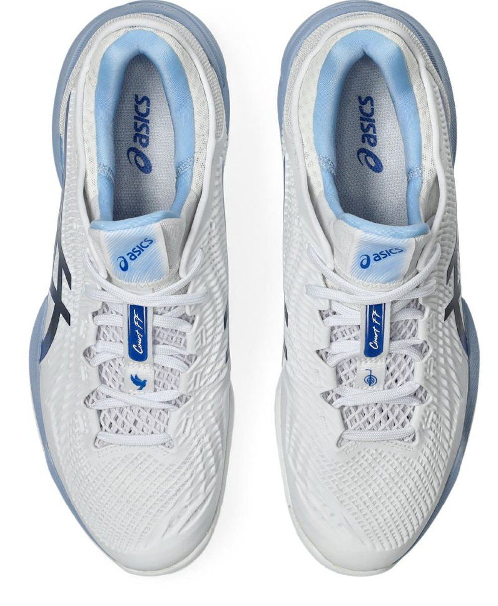 Теннисные кроссовки Asics Court FF 3 Novak - white/tuna blue