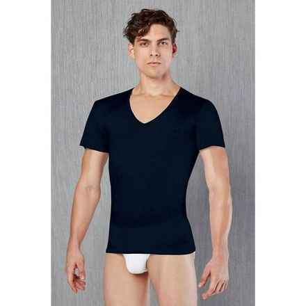 Мужская футболка с V-образным вырезом темно-синяя Doreanse 2530