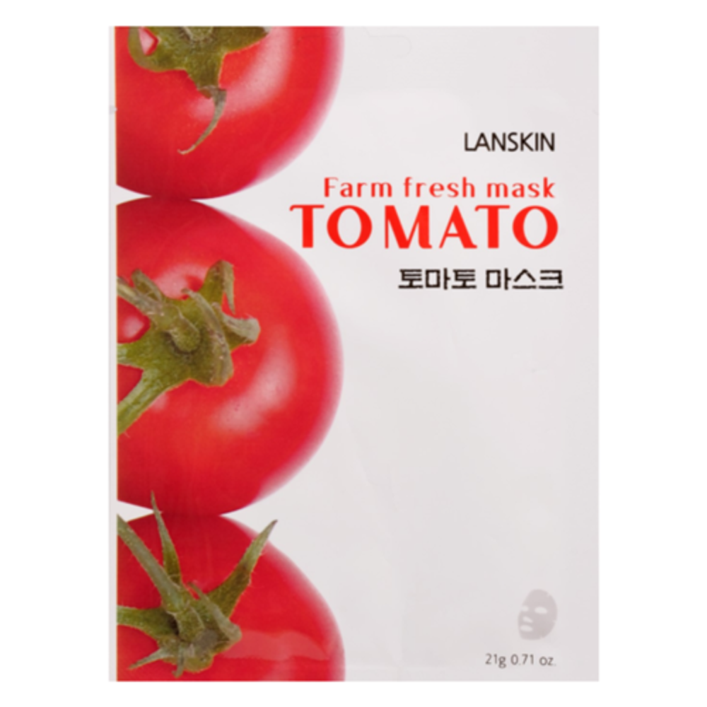 Маска тканевая с экстрактом томата LanSkin farm fresh tomato mask, 21 г