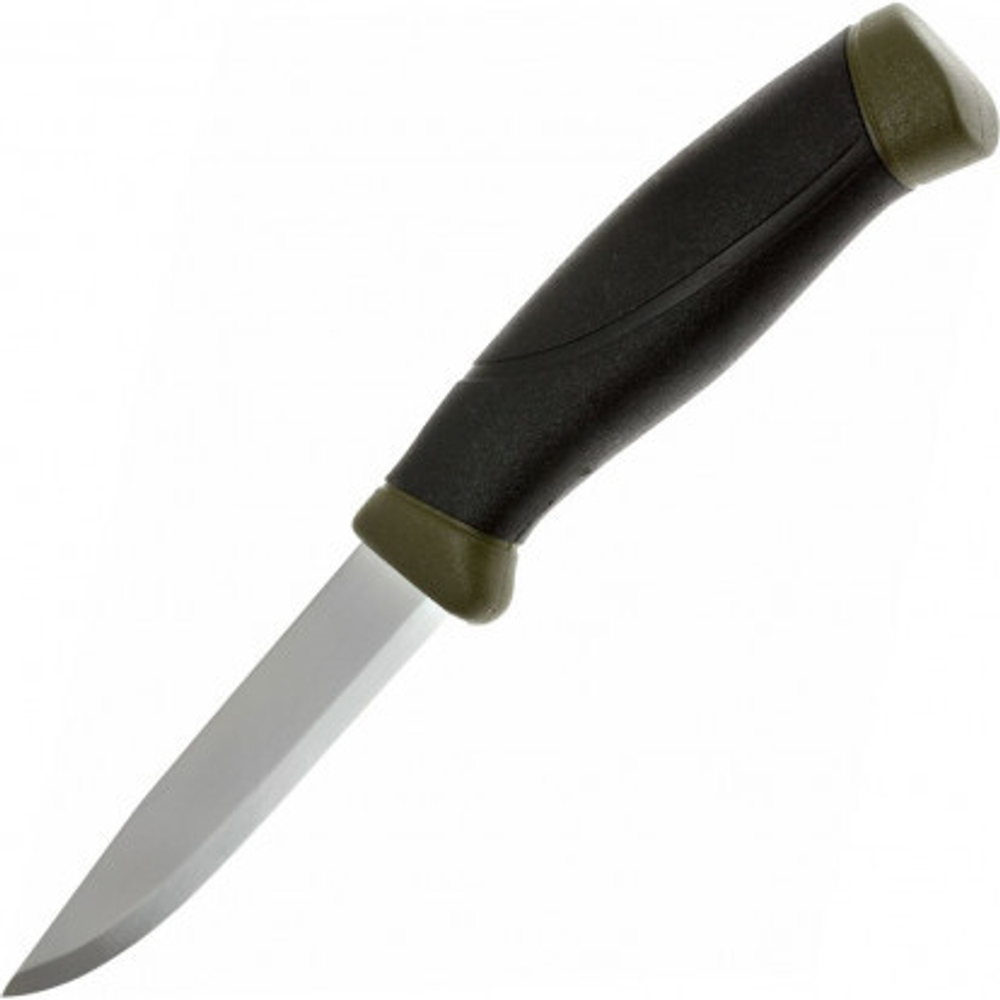 Нож Morakniv Companion, универсальный/туристический, углеродистая сталь, клинок 104мм, олива