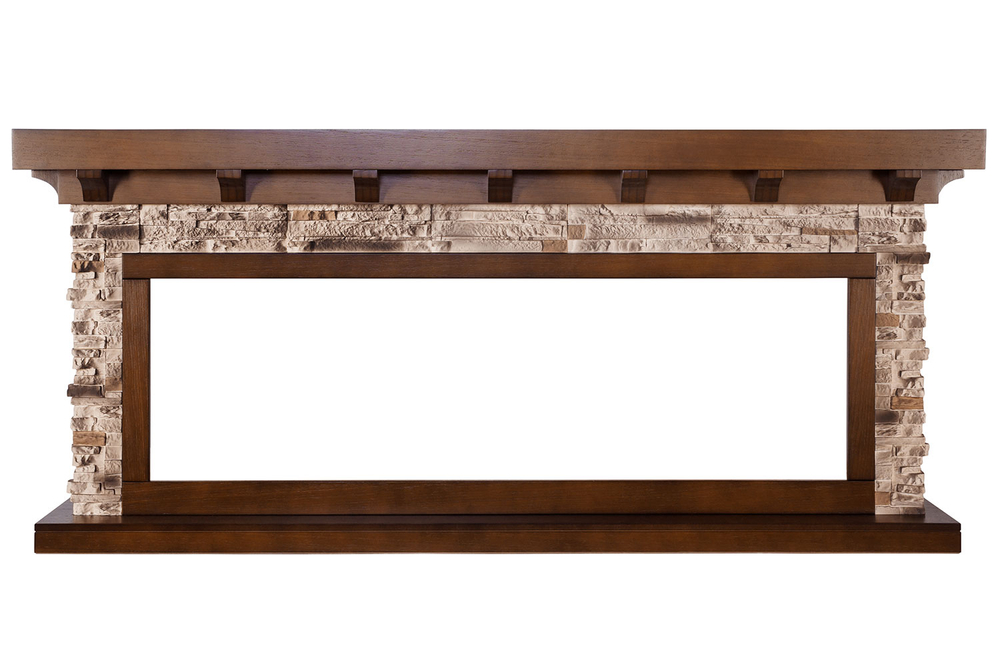 Каминокомплект Chalet 60 - Темный дуб с очагом Vision 60 LED