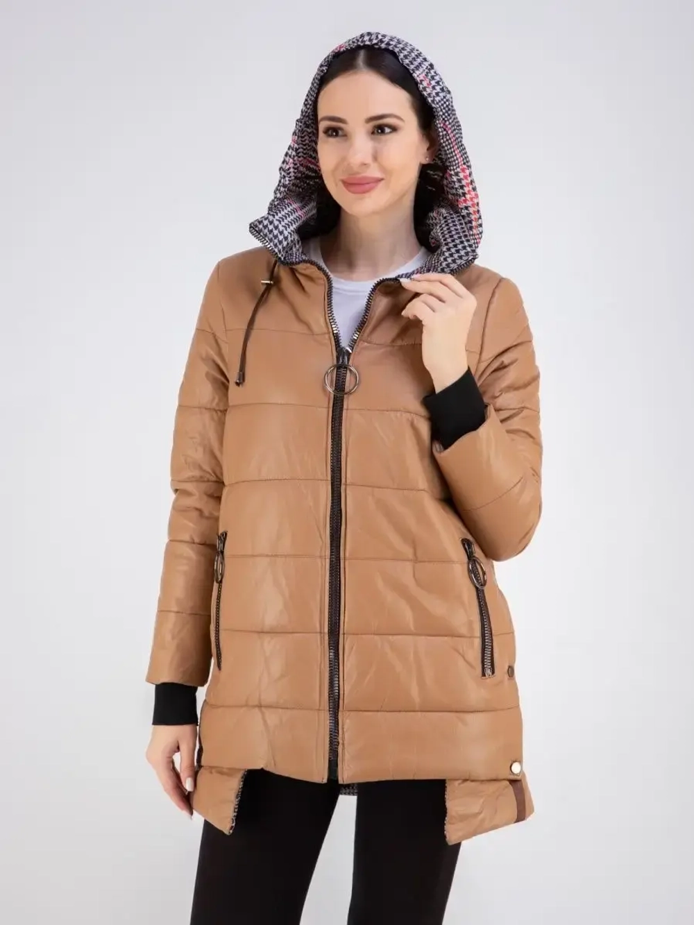 Пальто зимнее из натуральной кожи