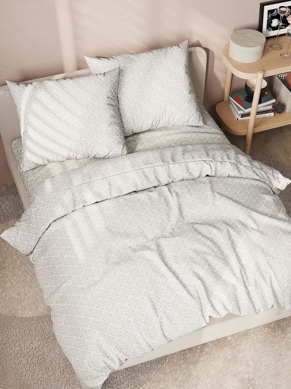 Простынь на резинке перкаль Сказка "Классика" 140x200 см