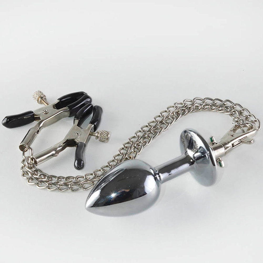 Зажимы для сосков с анальной пробкой Sitabella BDSM Accessories 020