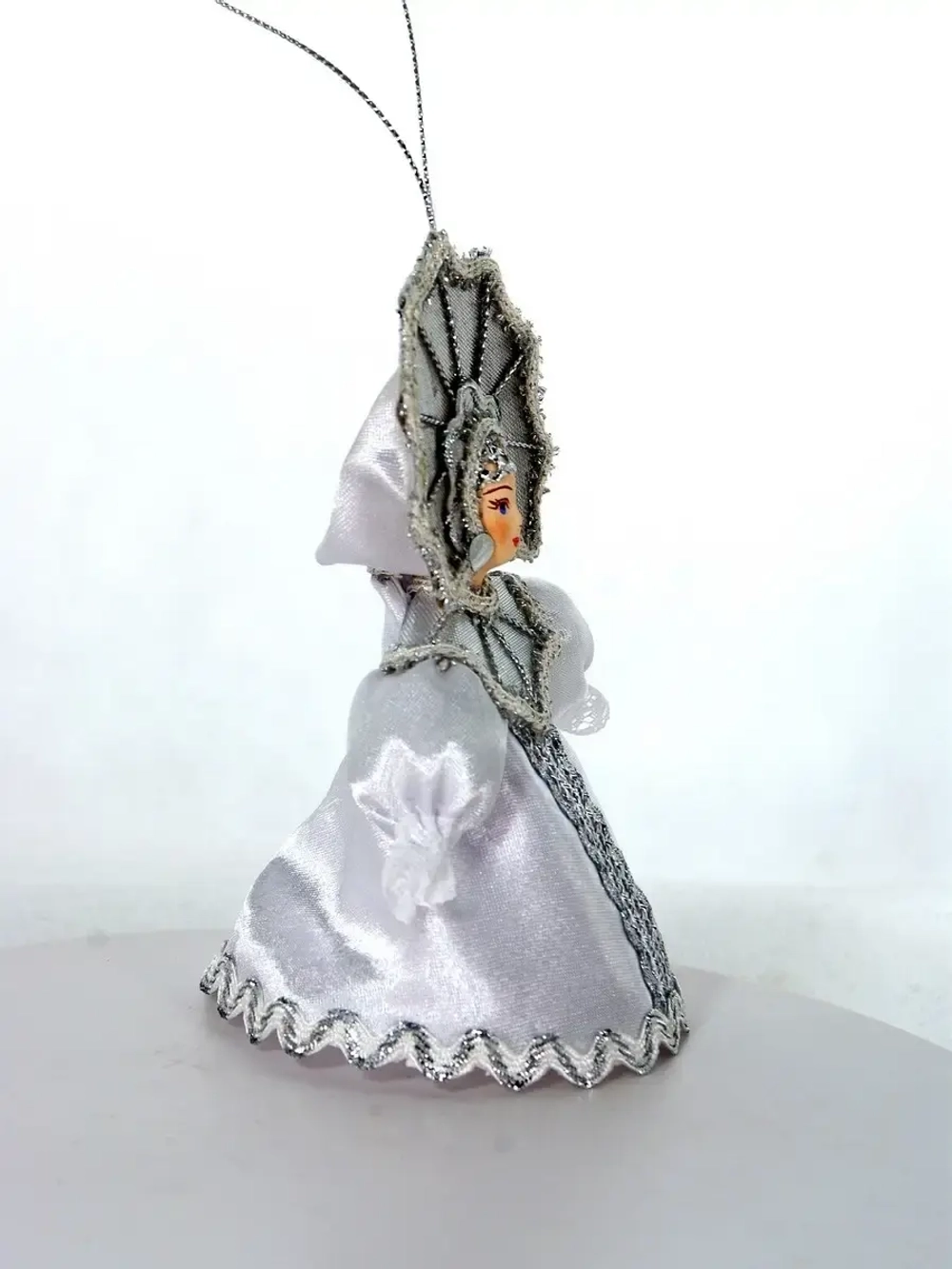 Елочные игрушки. Кукла-подвеска Снежинка