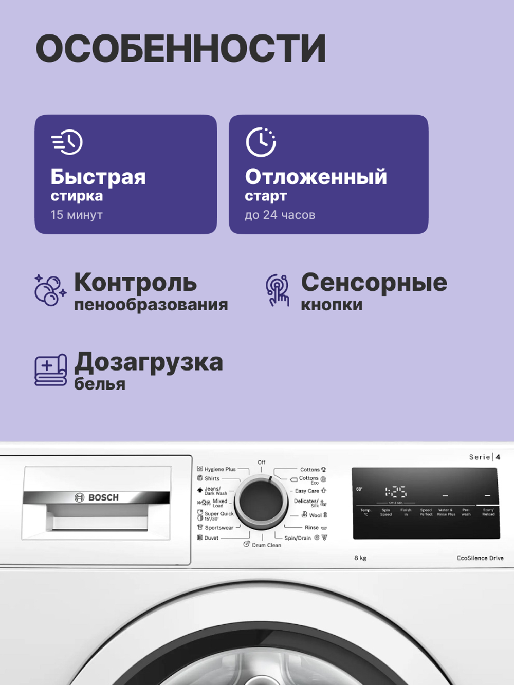 Стиральная машина BOSCH WAN24200ME