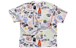 A Bathing Ape Bathing Ape Hand Draw Pattern Relaxed Fit Tee Футболка белый