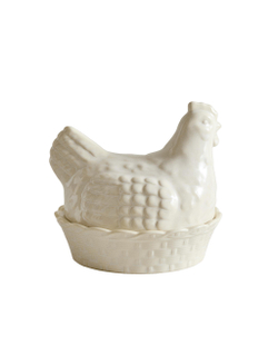 Zara Home блюдо сервировочное из фарфора, цвет кремовый, 21 см