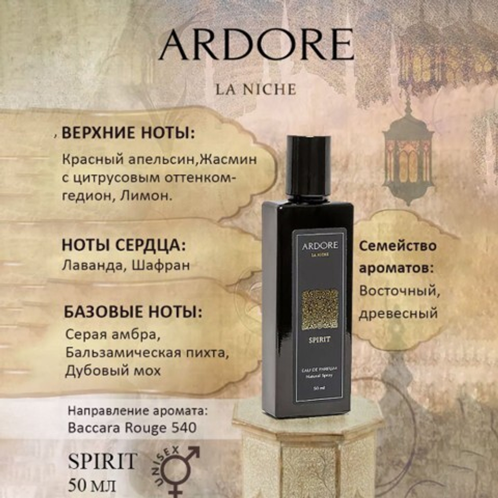 Парфюмерная вода Ardore SPIRIT унисекс 50 мл.