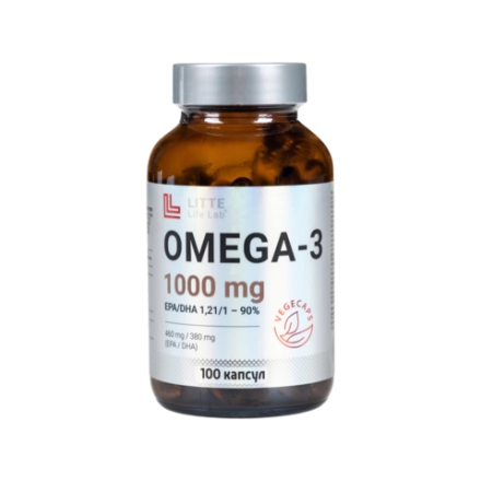 Омега-3 Litte Life Lab, 1000 мг, 100 капсул