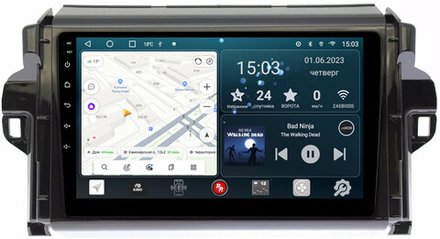 Магнитола для Toyota Fortuner 2015-2022 - Redpower 069 Android 10, ТОП процессор, 6Гб+128Гб, CarPlay, SIM-слот