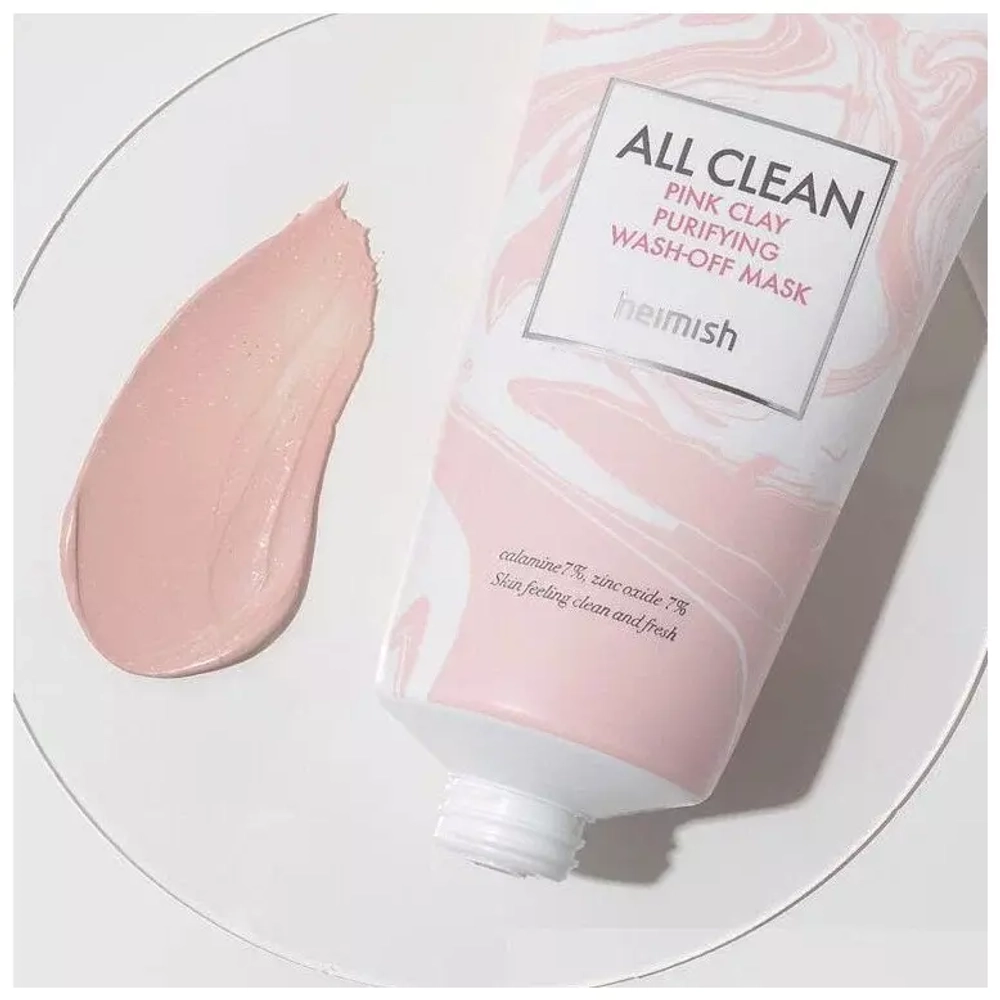 Heimish All Clean Pink Clay Purifying Wash Off Mask очищающая глиняная маска с каламином