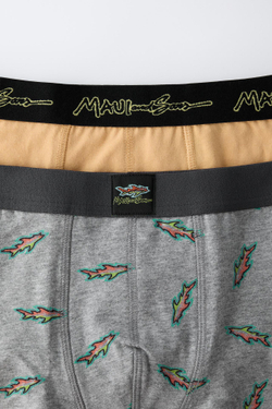 ZARA НАБОР ДВУХ БОКСЕРОВ MAUI & SONS ®, ОРАНЖЕВЫЙ