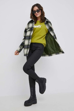 Куртка утепленная женская LEVI'S WOOL SHACKET CELINE PLAID SHACKET