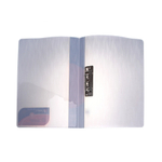 Папка с бок.зажимом 20мм Lamark 0,65 Волна полупрозрачная серая CF0044-WGR