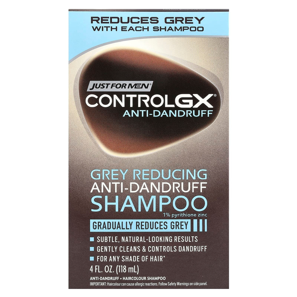 Just for Men, Control GX, шампунь против перхоти, уменьшающий количество оттенков серого, 118 мл (4 жидк. унц.)