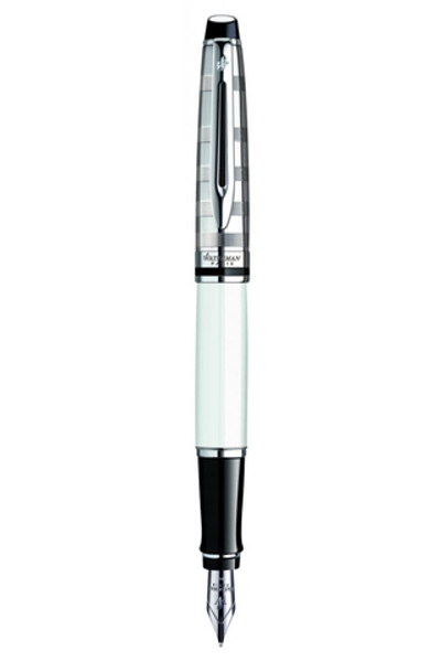 Перьевая ручка Waterman Expert 3 DeLuxe, цвет: White CT, перо: F