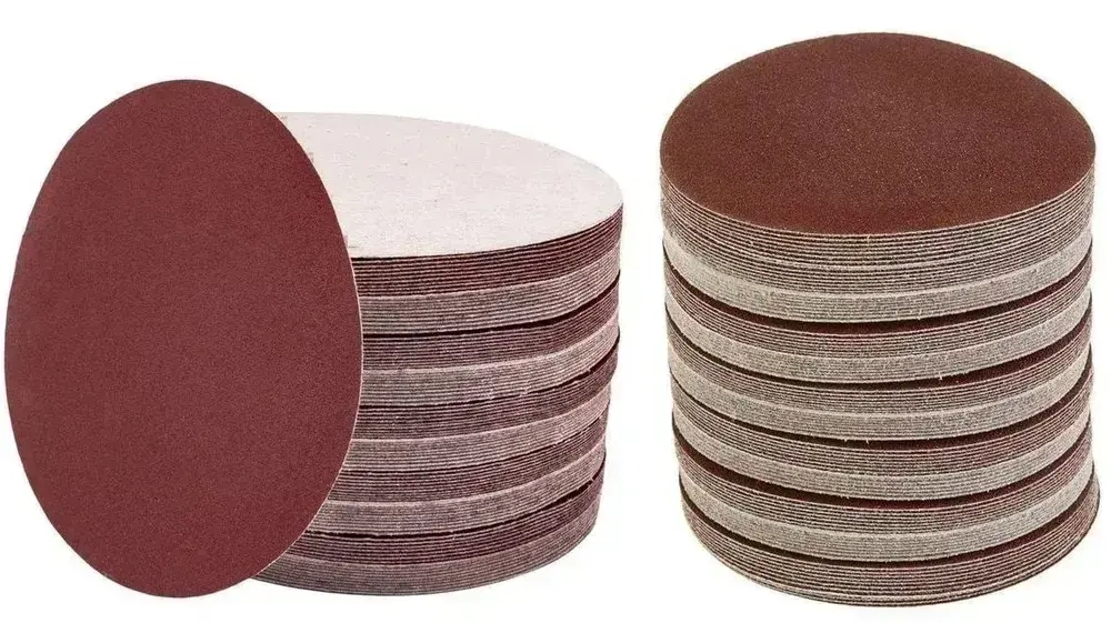 Шлифовальные круги 125мм на липучке Р60 100шт / Диск шлифовальный