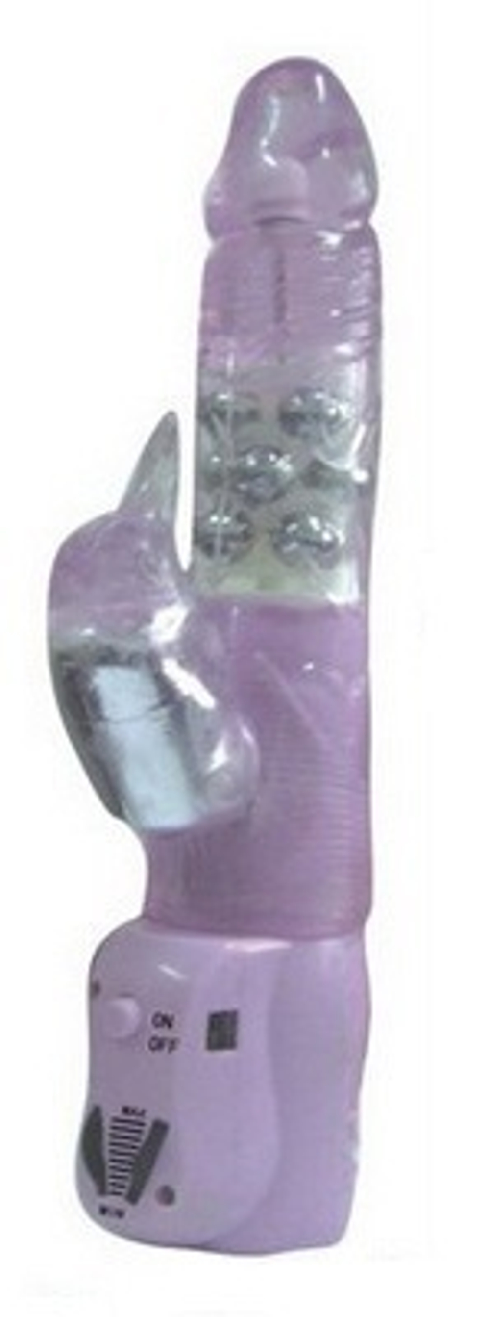 Вибромассажер-ротатор с клиторальным стимулятором  LURE COCK