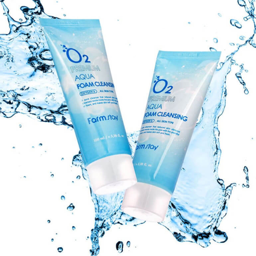 Farm Stay O2 Premium Aqua Foam Cleansing кислородная пенка для очищения кожи