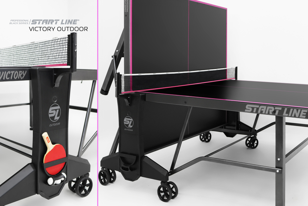 Стол теннисный VICTORY 6 Всепогодный Black