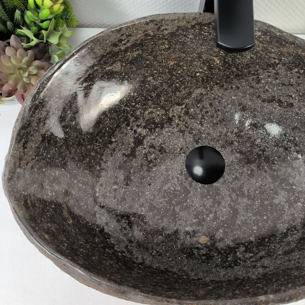 Каменная раковина из речного камня RS-05193 (58*39*15) 0862 из натурального камня