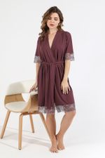 Халат Лунария-3 Виотекс БАКЛАЖАНОВЫЙ