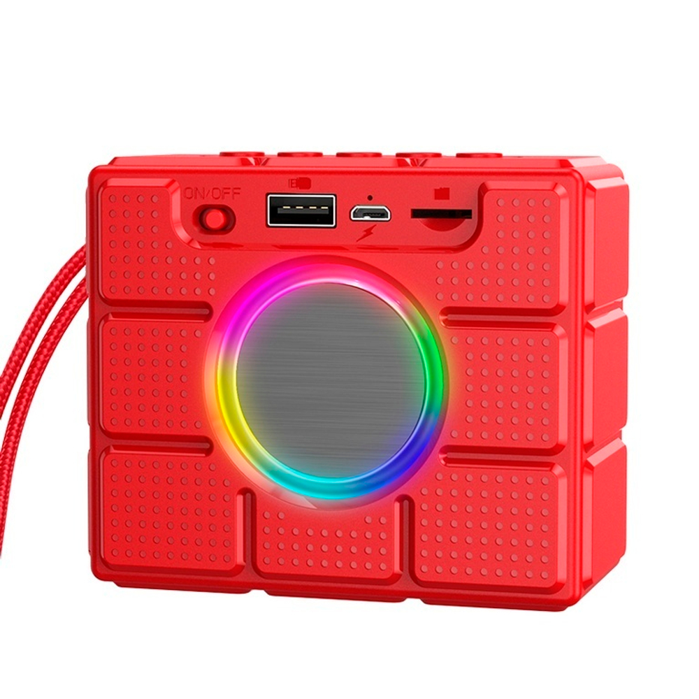 Портативная колонка Borofone BR16, 5W, BT5.1, 1200mAh Red