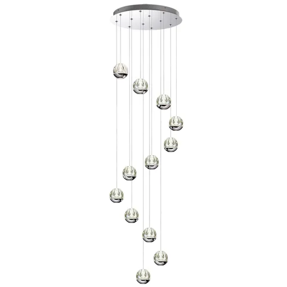 5100/60L L-VISION ODL25 559 Люстра каскадная LED 60W (12*5W) 4000K 3000Лм SONO