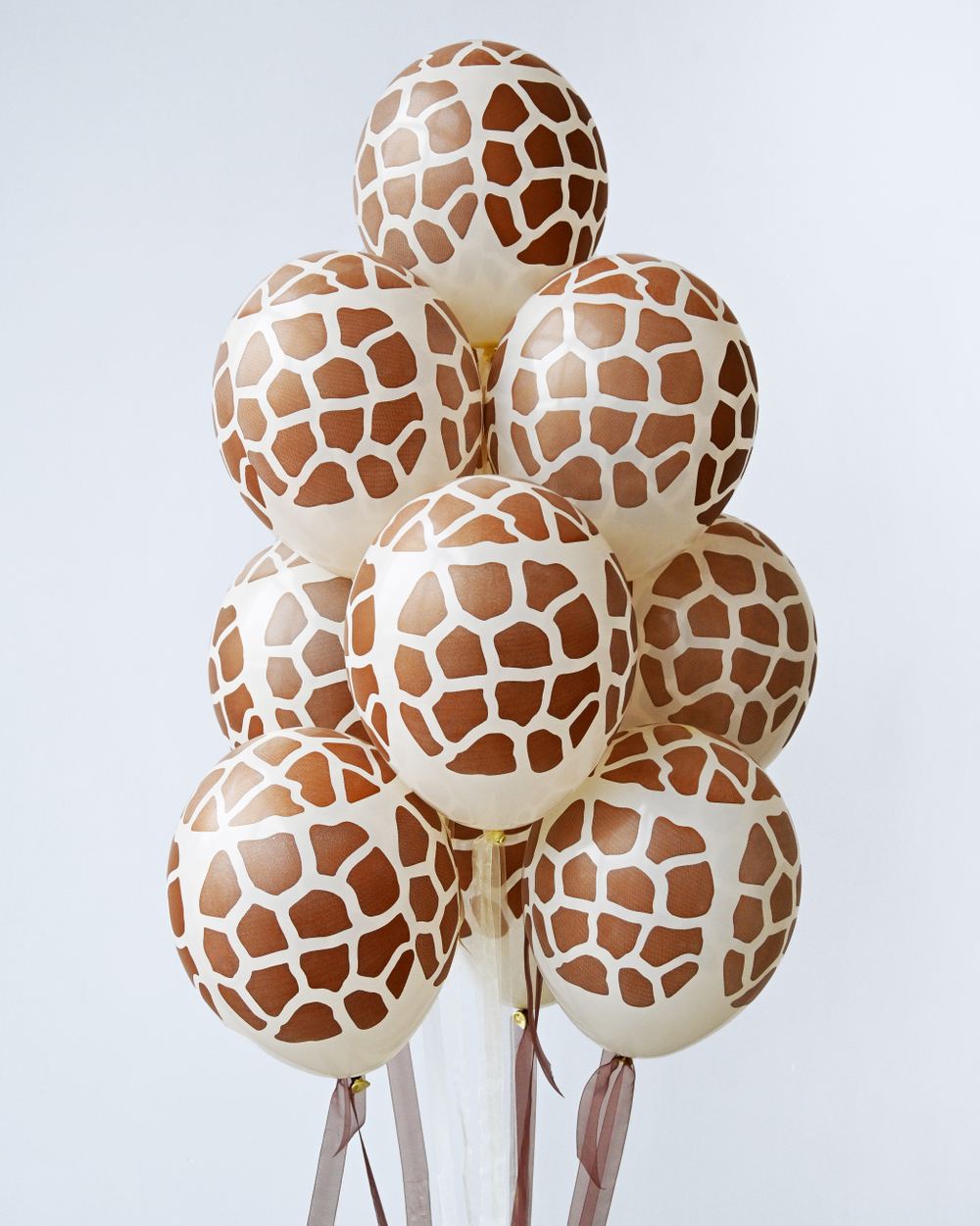 Связка из гелиевых шаров Принт Жирафа