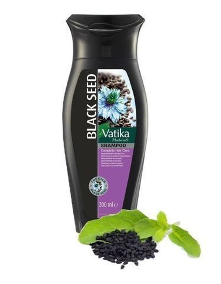 Шампунь Dabur Vatika Black Seed Strong & Shine Дабур Ватика Черный тмин Сила и блеск Восстановление и защита волос, предупреждает выпадение волос, 400 мл