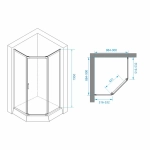 Душевая система RGW Shower Panels SP-6143-01 50140801-01 хром