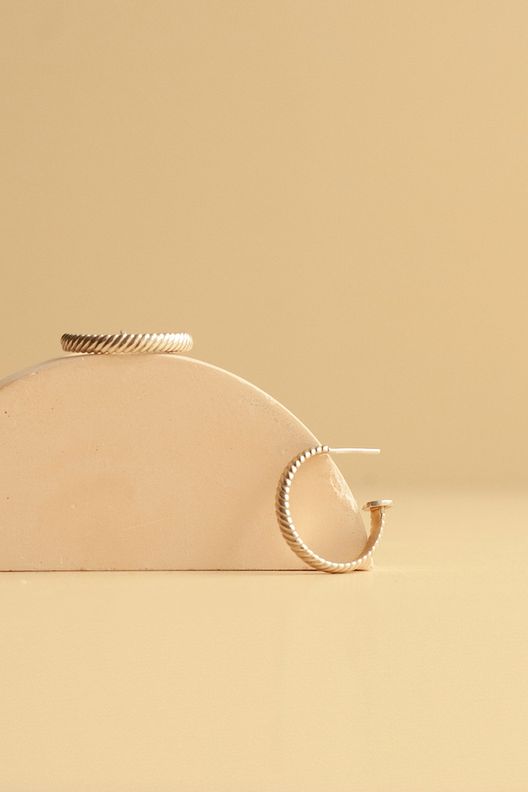 Серьги FALX RINGS серебро / The Mineral Bar