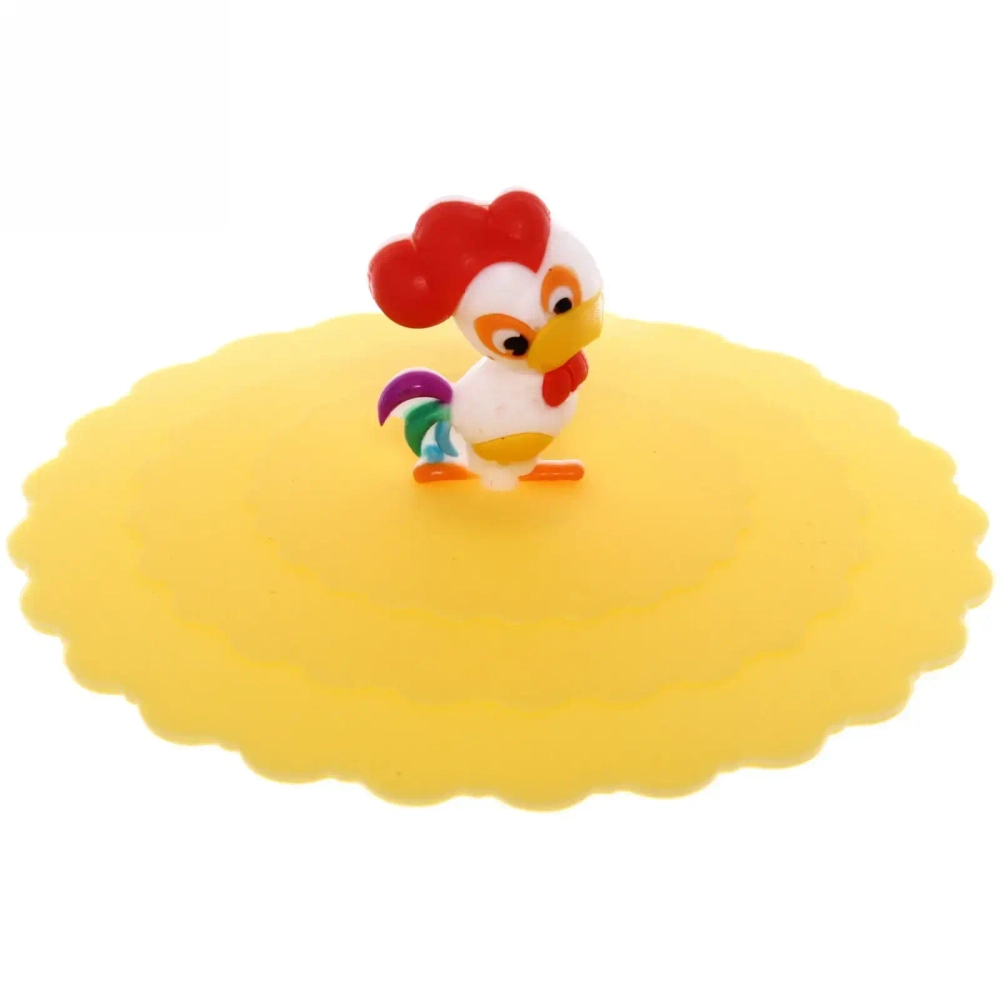 Крышка силиконовая для кружки 10см «Петушок»