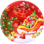 Поднос пластиковый «Добрый Дедушка Мороз» 21см