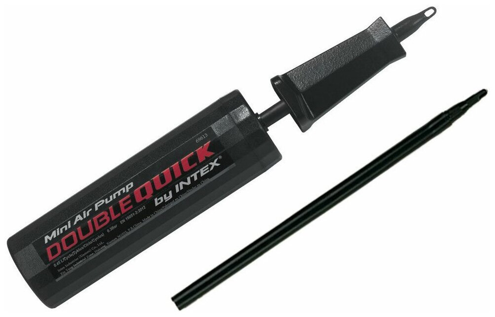 Насос ручной Intex 69613 Hi-Output 29 см / Механический поршневой насос Интекс для надувных матрасов, кругов и лодок