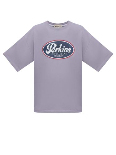 Футболка Perkins лилового цвета